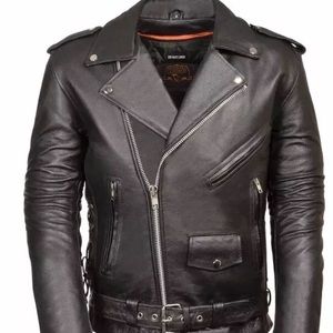 Motorcycle leather jacket.